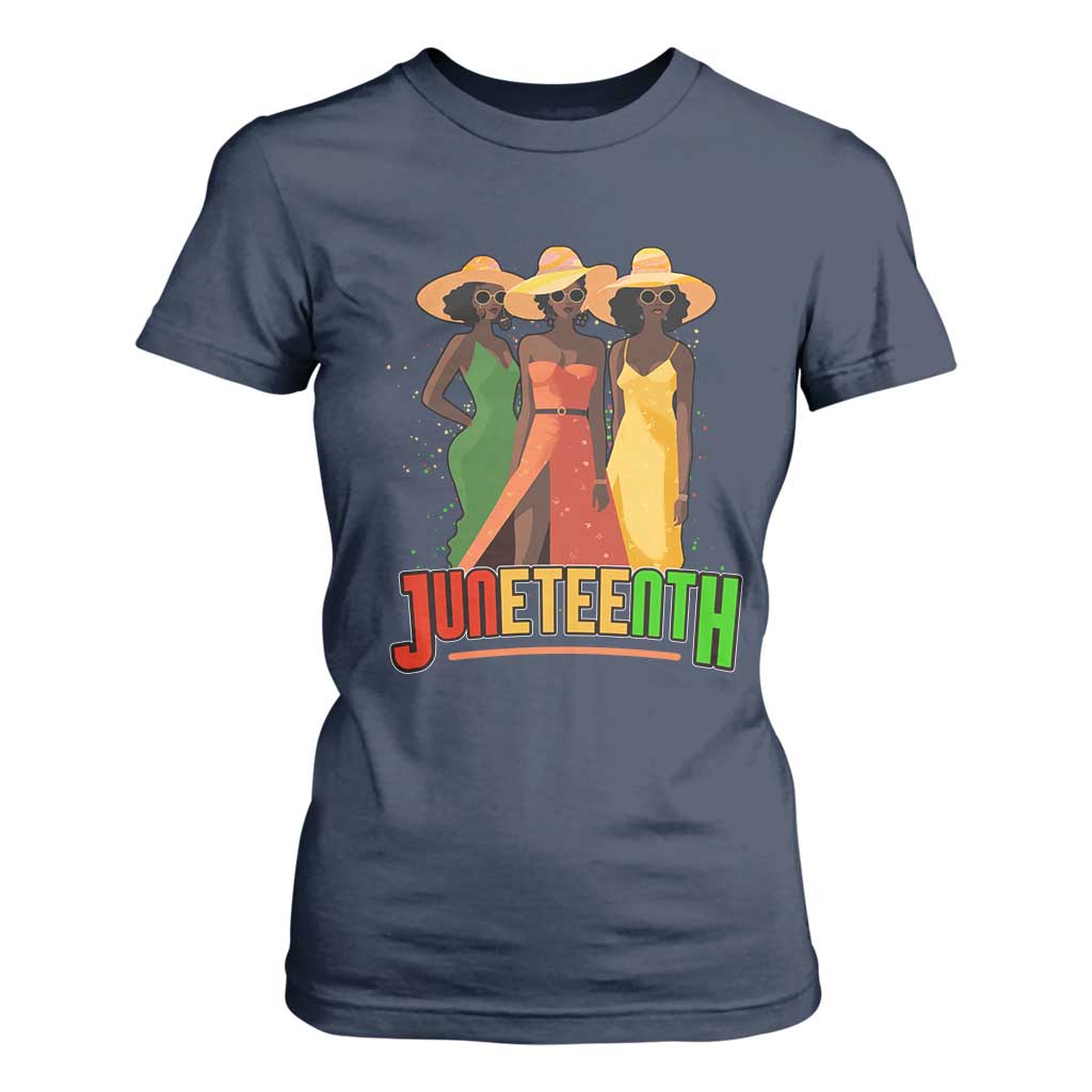 Juneteenth 1865 T Shirt For Women Beautiful Black Women Melanin