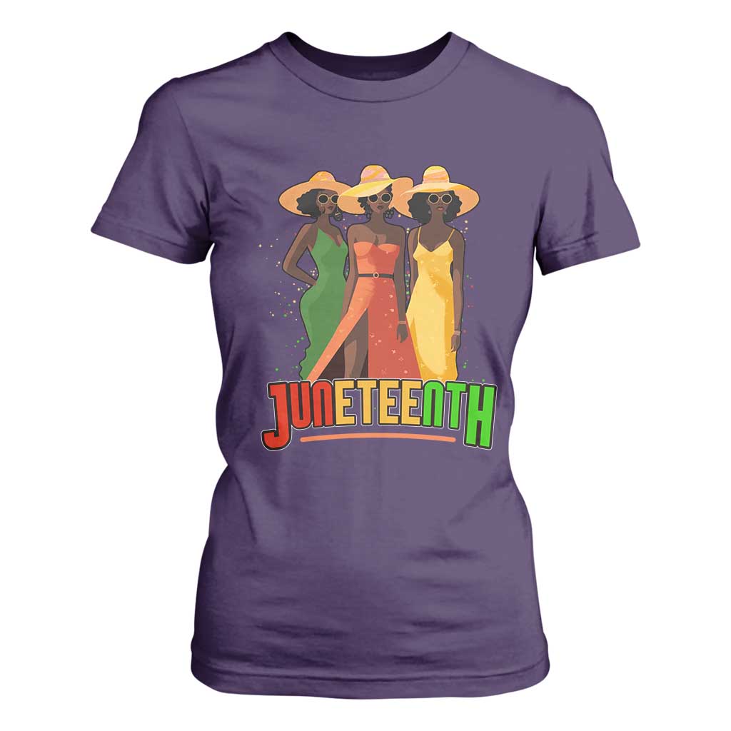 Juneteenth 1865 T Shirt For Women Beautiful Black Women Melanin