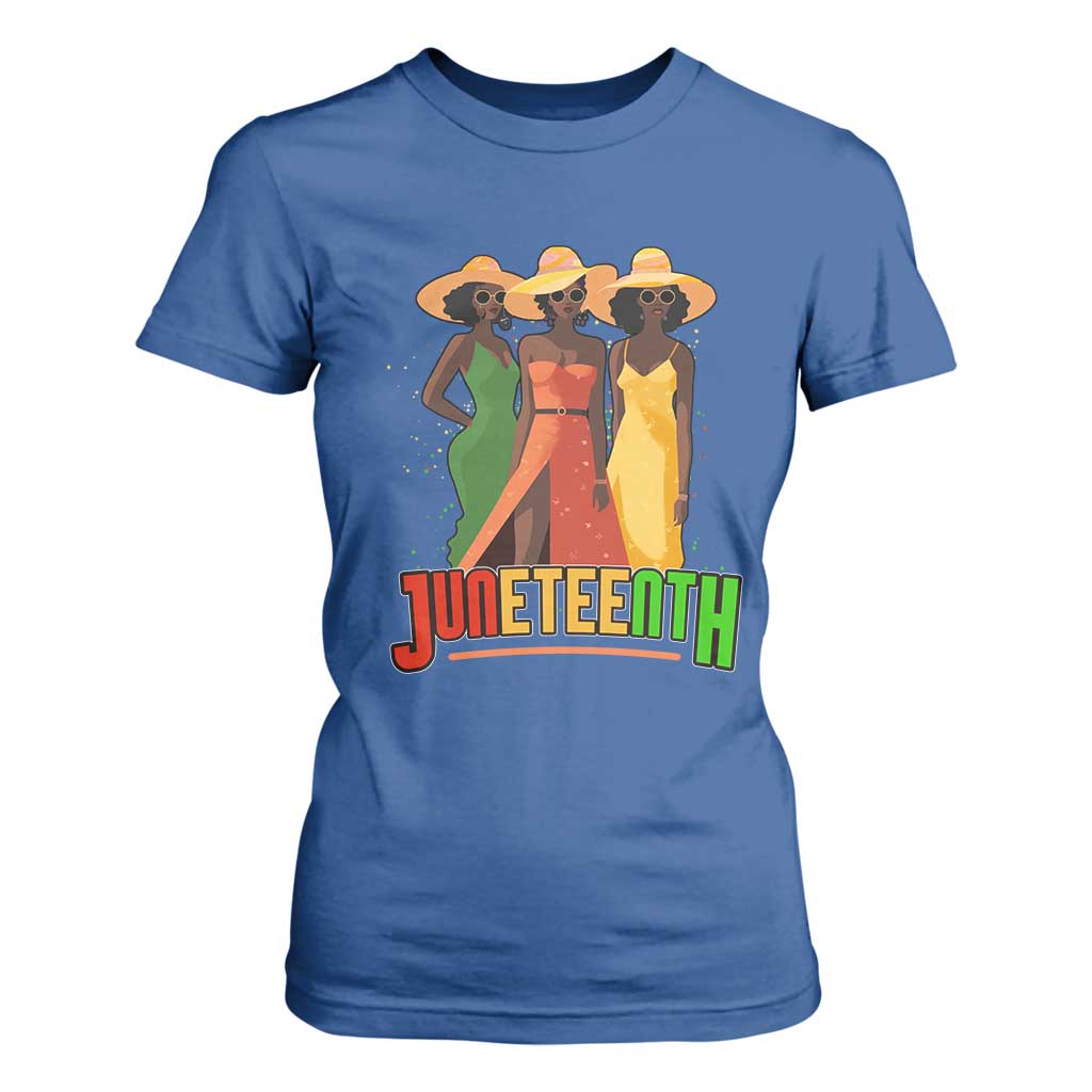 Juneteenth 1865 T Shirt For Women Beautiful Black Women Melanin