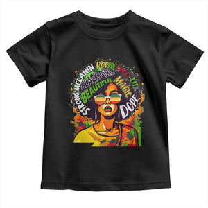 Afro Black Queen Magic Baby Shirt Beautiful Strong Melanin Poppin' Choc-lit Dope