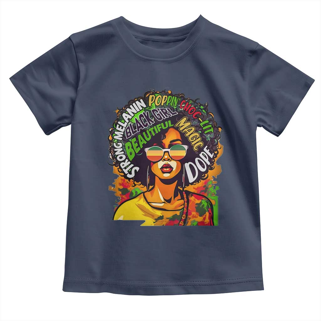 Afro Black Queen Magic Baby Shirt Beautiful Strong Melanin Poppin' Choc-lit Dope