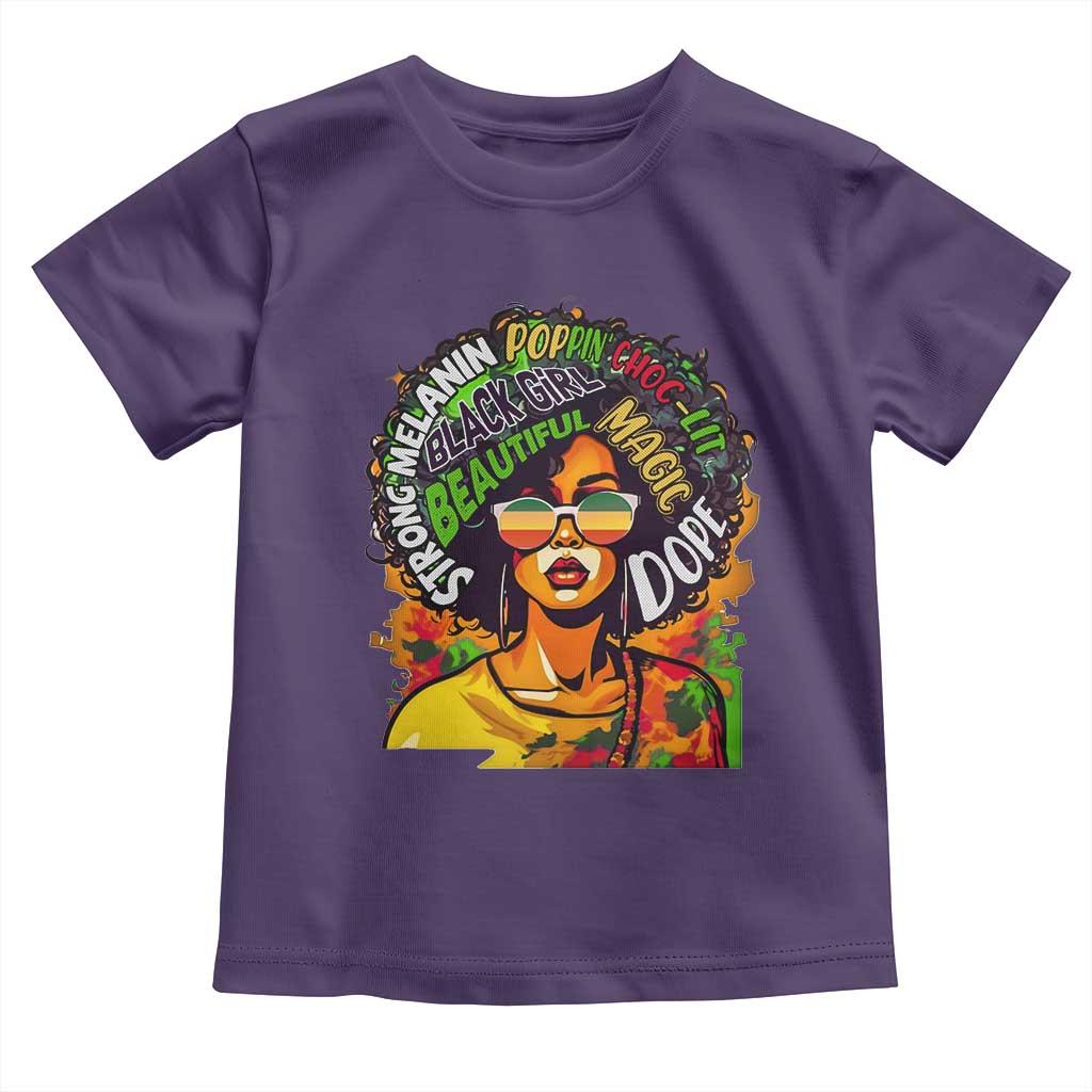 Afro Black Queen Magic Baby Shirt Beautiful Strong Melanin Poppin' Choc-lit Dope