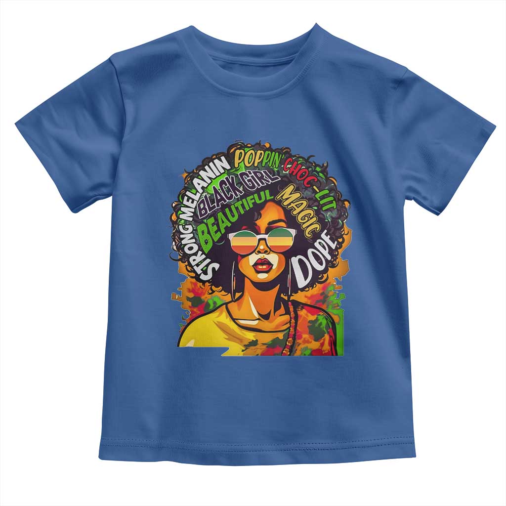 Afro Black Queen Magic Baby Shirt Beautiful Strong Melanin Poppin' Choc-lit Dope