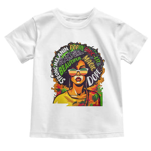 Afro Black Queen Magic Baby Shirt Beautiful Strong Melanin Poppin' Choc-lit Dope