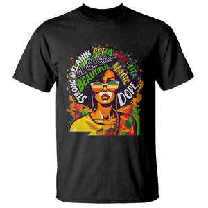 Afro Black Queen Magic T Shirt Beautiful Strong Melanin Poppin' Choc-lit Dope