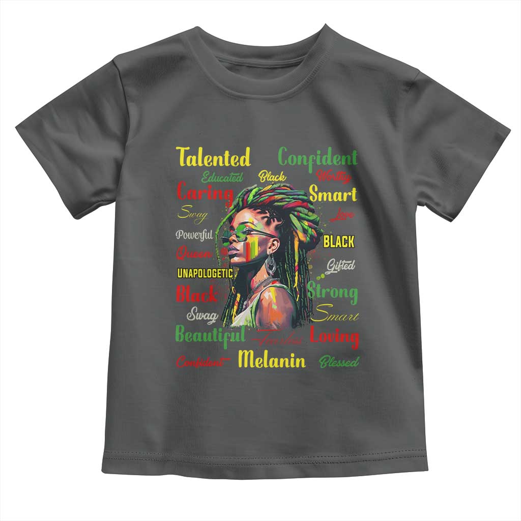 Melanin Locs Girl Baby Shirt Dreadlock Black Pride African American