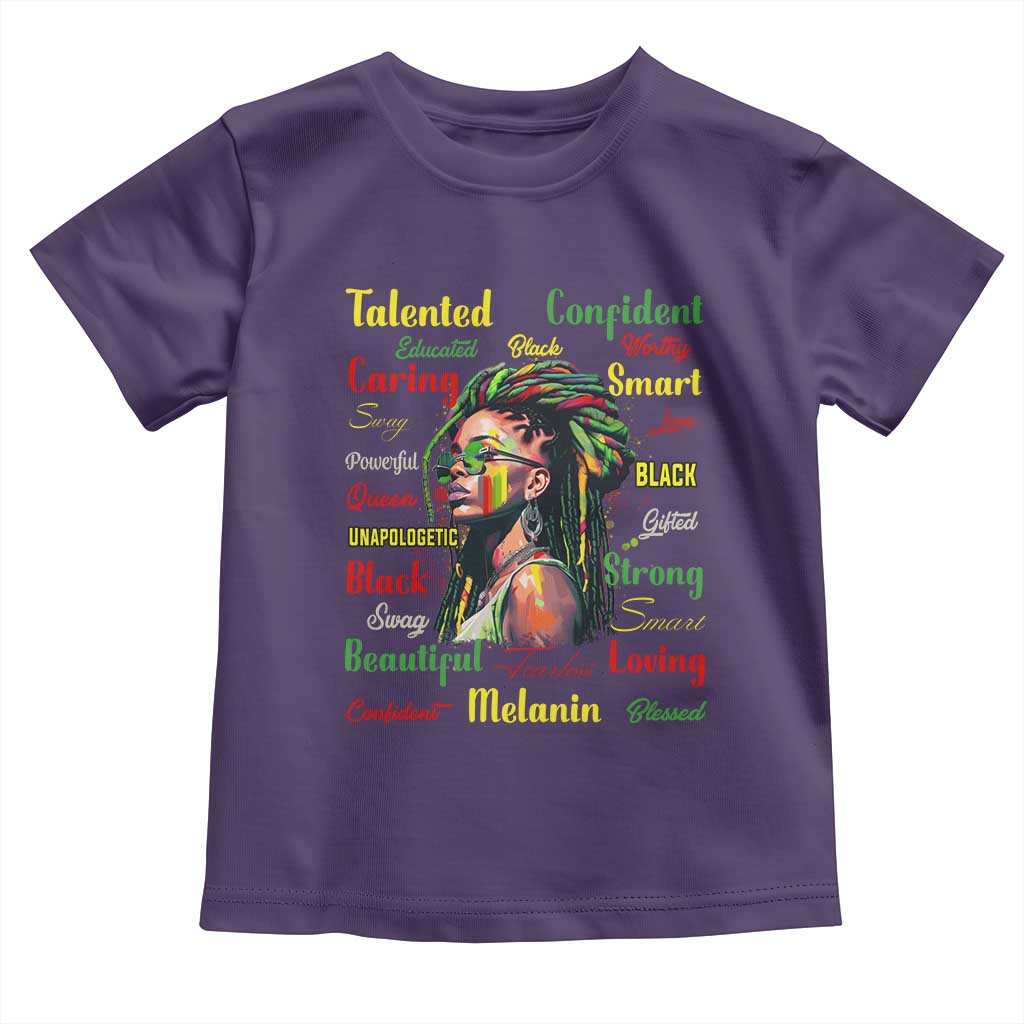 Melanin Locs Girl Baby Shirt Dreadlock Black Pride African American