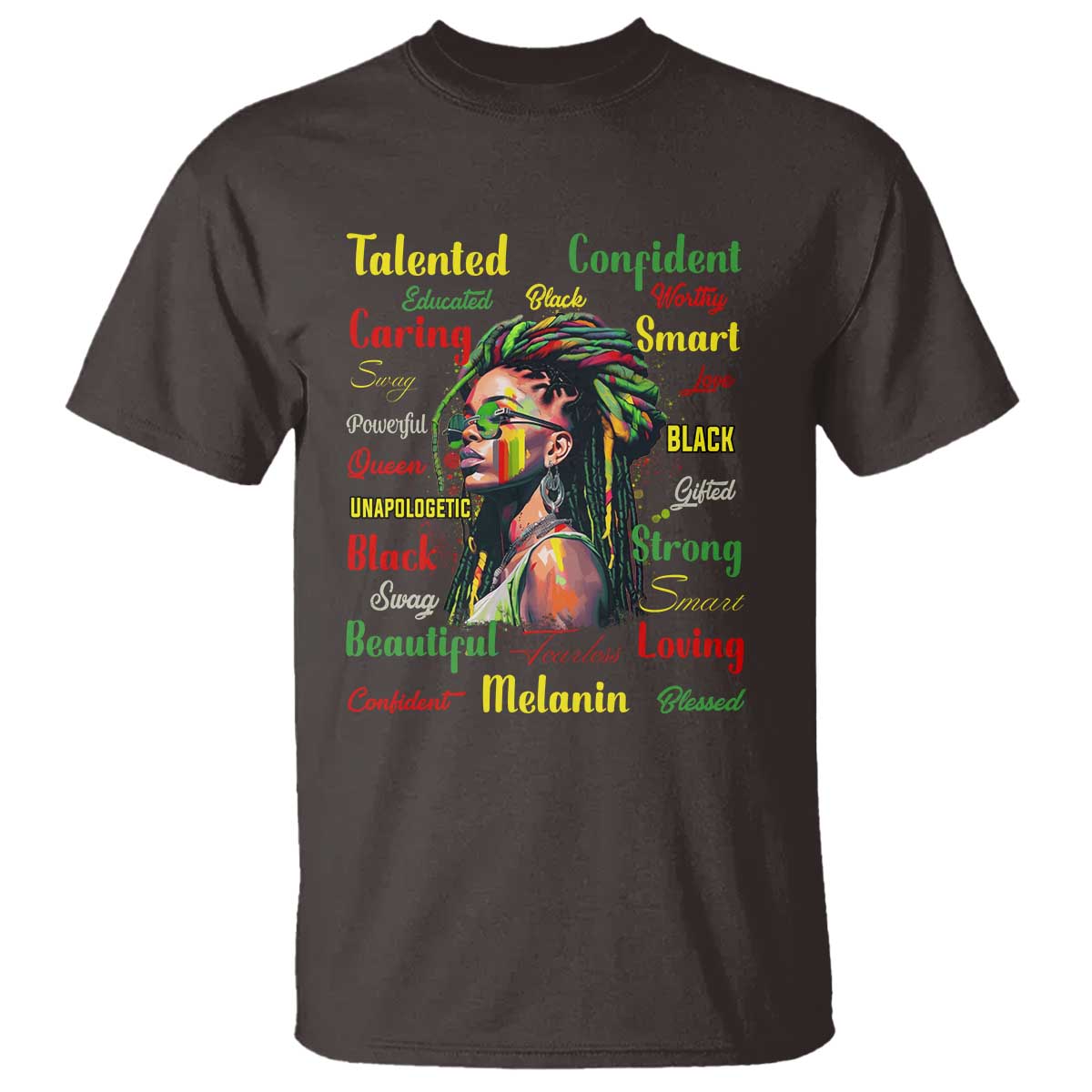 Melanin Locs Girl T Shirt Dreadlock Black Pride African American