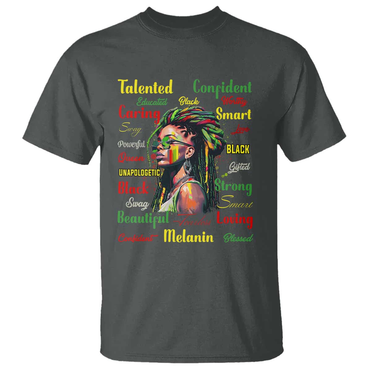 Melanin Locs Girl T Shirt Dreadlock Black Pride African American
