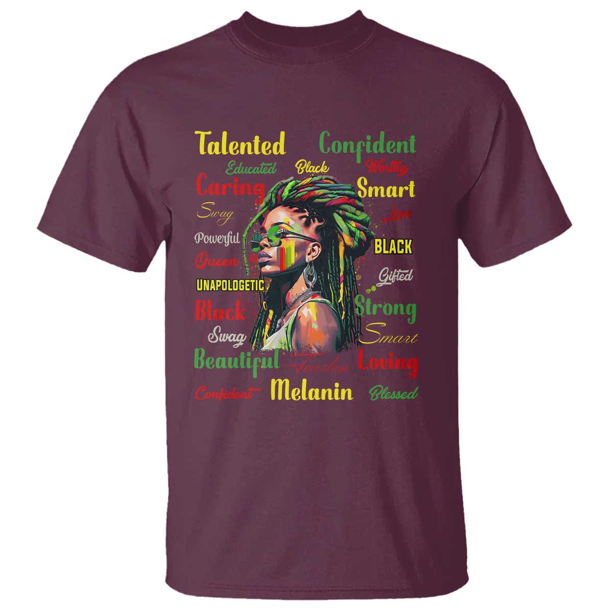 Melanin Locs Girl T Shirt Dreadlock Black Pride African American