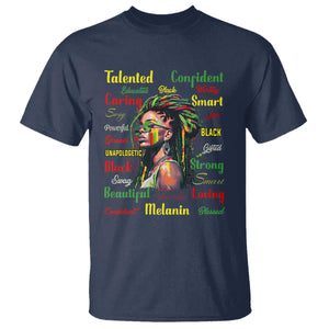 Melanin Locs Girl T Shirt Dreadlock Black Pride African American