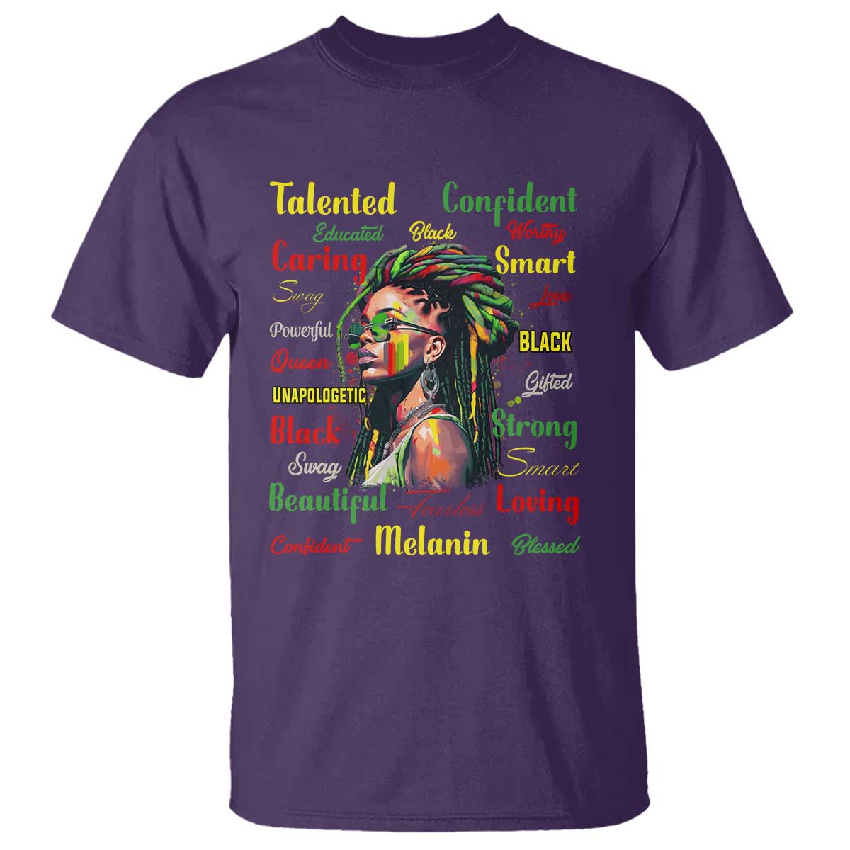 Melanin Locs Girl T Shirt Dreadlock Black Pride African American