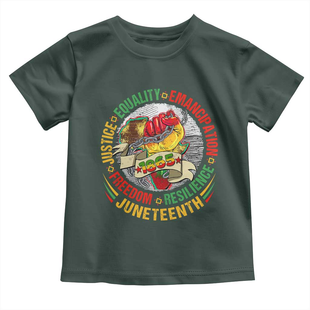 Juneteenth 1865 Baby Shirt Freedom Justice Equality Emancipation Resilience Independence Day