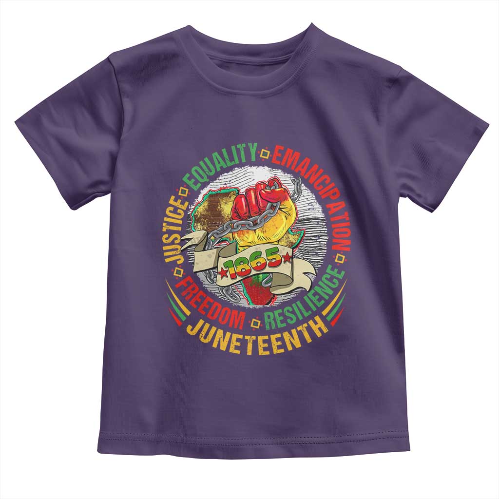 Juneteenth 1865 Baby Shirt Freedom Justice Equality Emancipation Resilience Independence Day