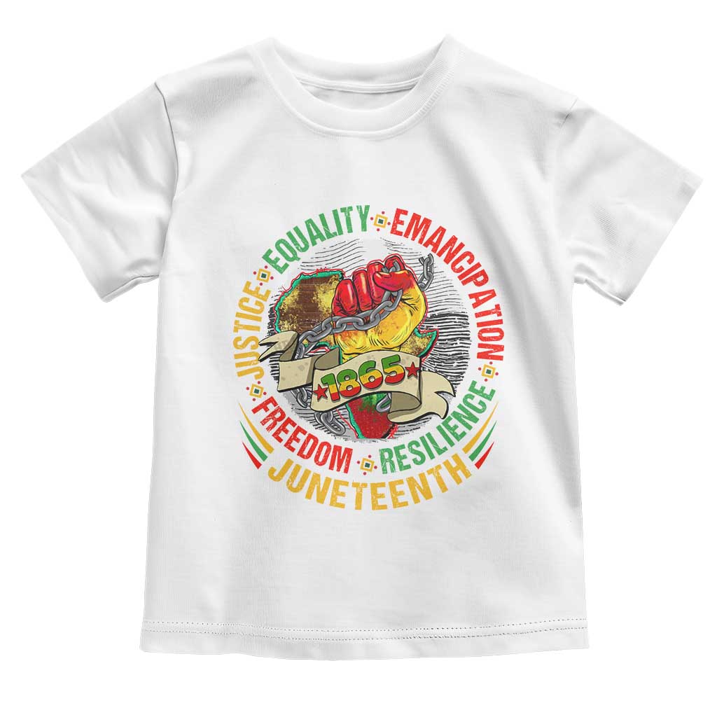 Juneteenth 1865 Baby Shirt Freedom Justice Equality Emancipation Resilience Independence Day