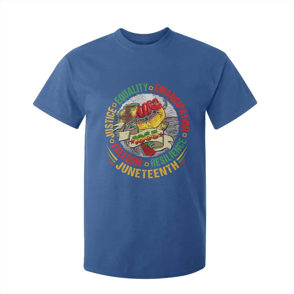 Juneteenth 1865 T Shirt For Kid Freedom Justice Equality Emancipation Resilience Independence Day