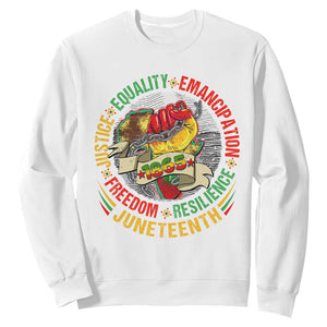 Juneteenth 1865 Sweatshirt Freedom Justice Equality Emancipation Resilience Independence Day