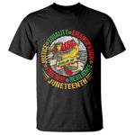 Juneteenth 1865 T Shirt Freedom Justice Equality Emancipation Resilience Independence Day