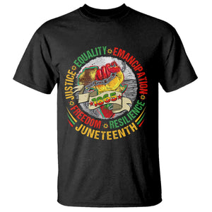 Juneteenth 1865 T Shirt Freedom Justice Equality Emancipation Resilience Independence Day