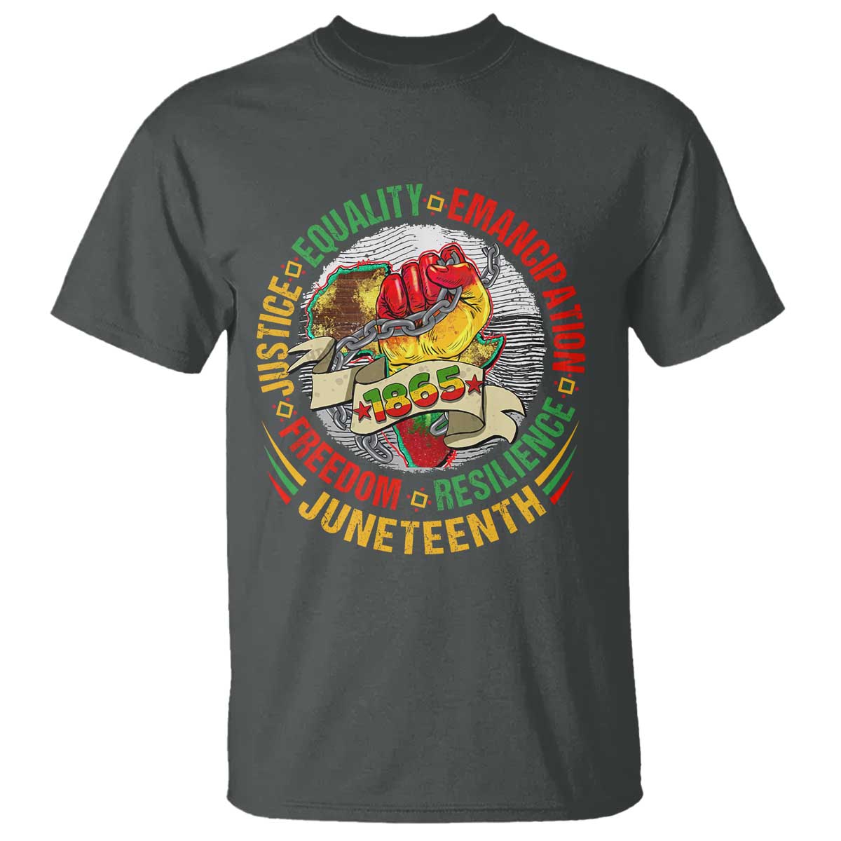 Juneteenth 1865 T Shirt Freedom Justice Equality Emancipation Resilience Independence Day