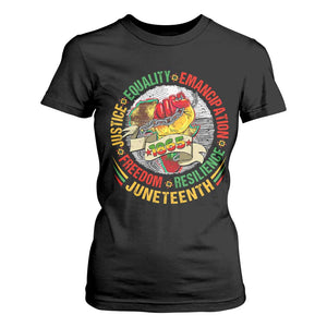 Juneteenth 1865 T Shirt For Women Freedom Justice Equality Emancipation Resilience Independence Day