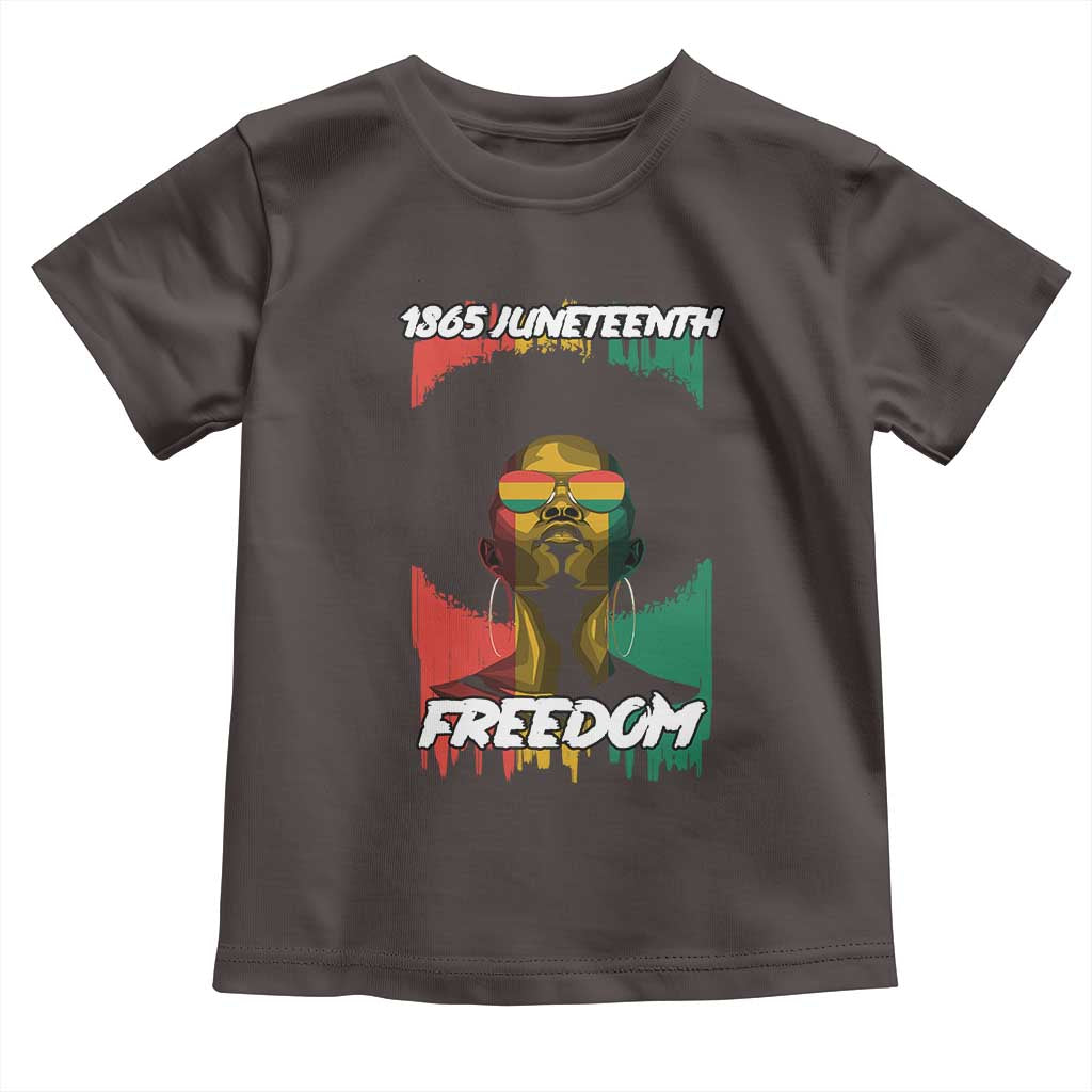 Juneteenth 1865 Freedom Baby Shirt Afro Melanin Woman African American Dripping