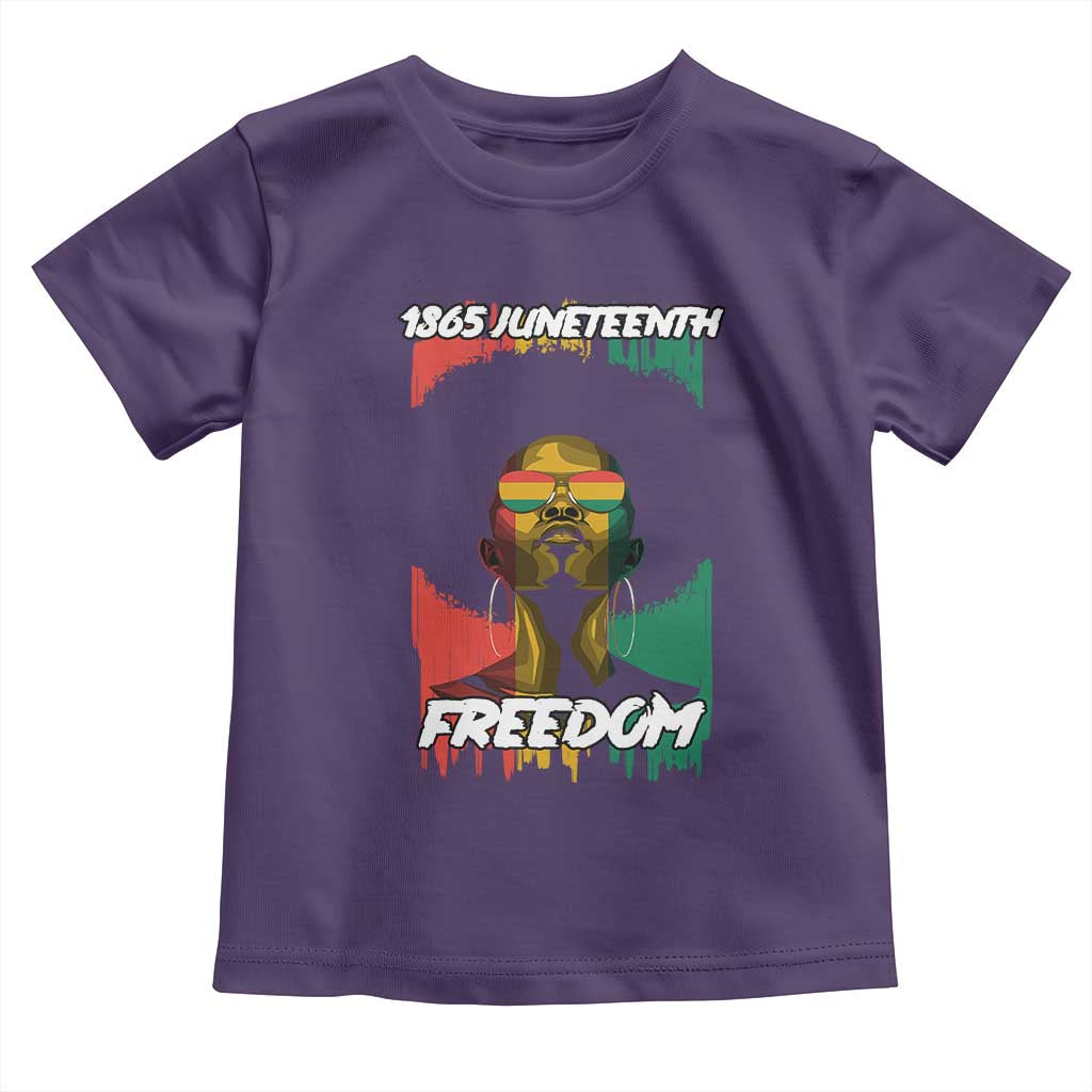 Juneteenth 1865 Freedom Baby Shirt Afro Melanin Woman African American Dripping