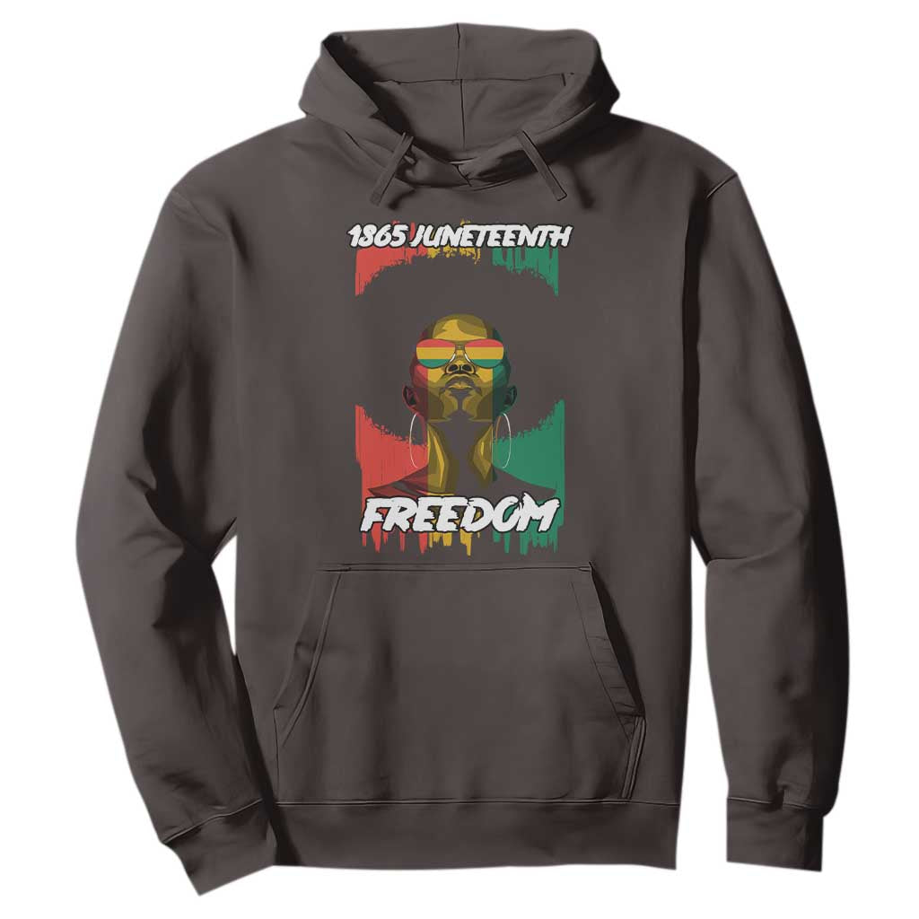Juneteenth 1865 Freedom Hoodie Afro Melanin Woman African American Dripping