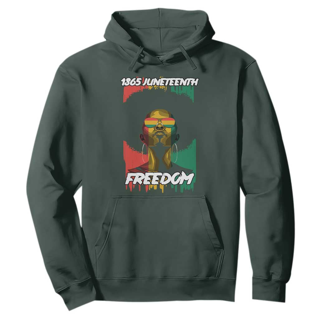 Juneteenth 1865 Freedom Hoodie Afro Melanin Woman African American Dripping