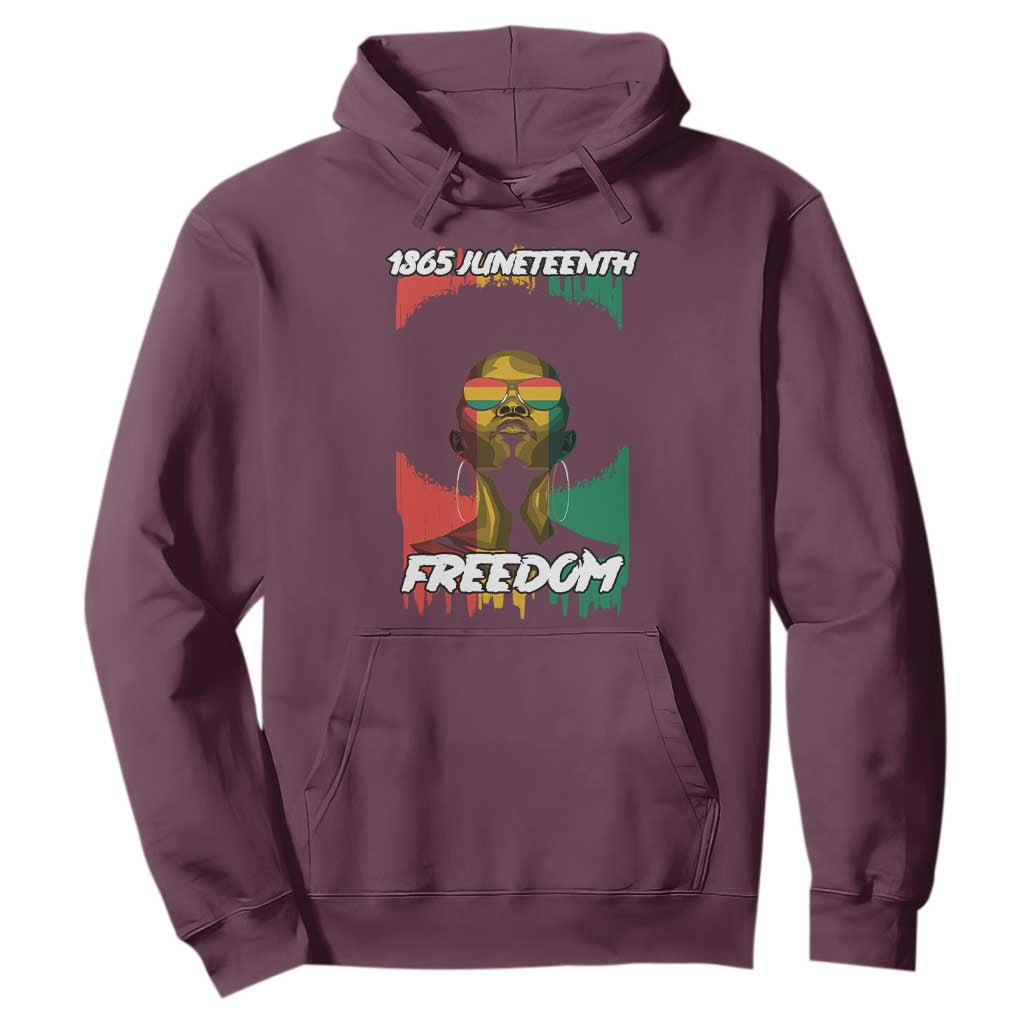 Juneteenth 1865 Freedom Hoodie Afro Melanin Woman African American Dripping