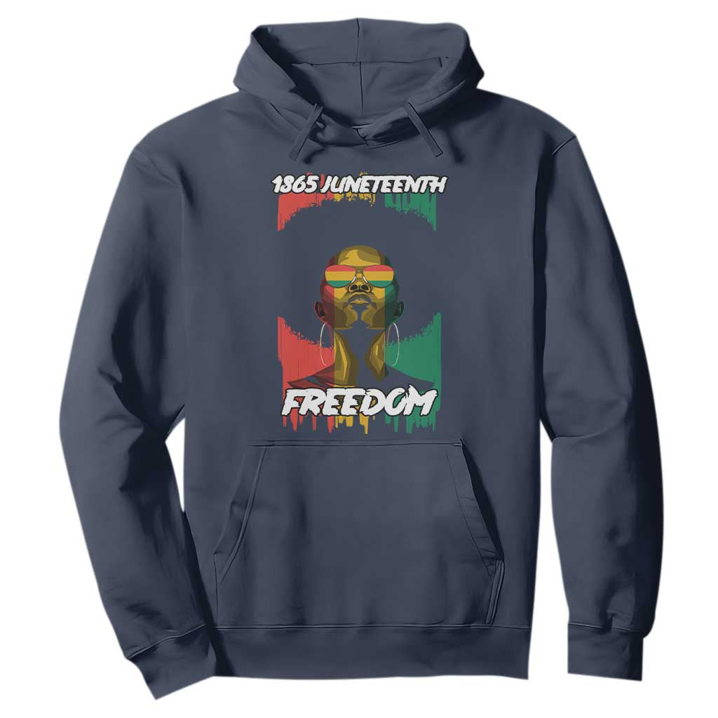 Juneteenth 1865 Freedom Hoodie Afro Melanin Woman African American Dripping