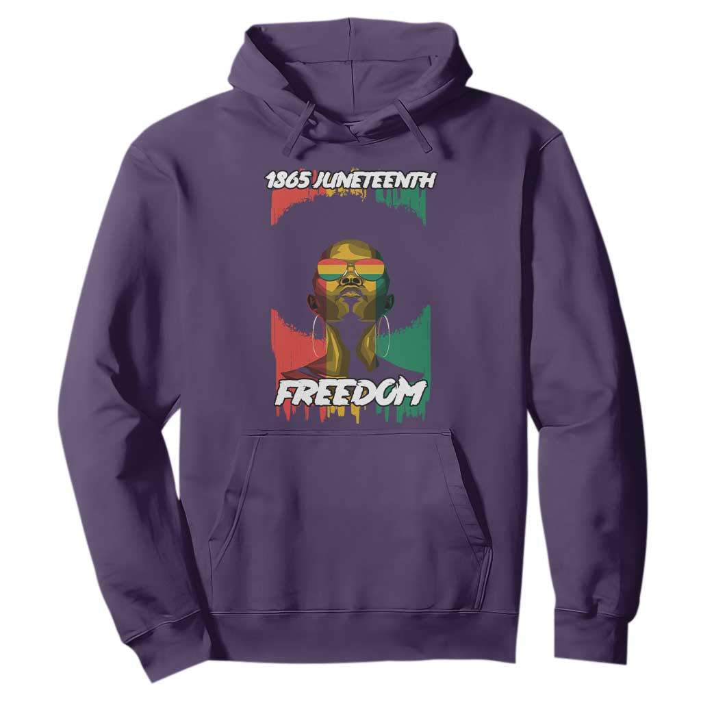 Juneteenth 1865 Freedom Hoodie Afro Melanin Woman African American Dripping