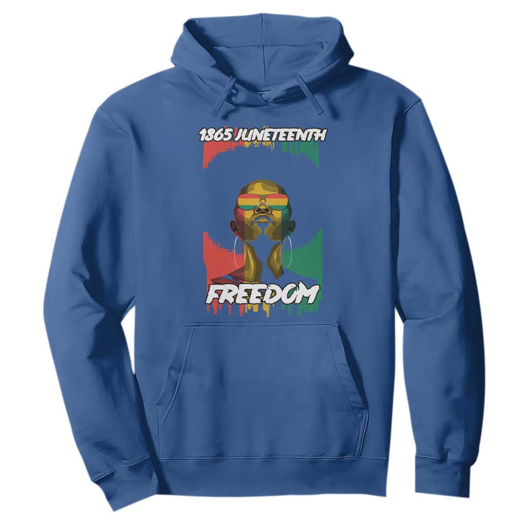 Juneteenth 1865 Freedom Hoodie Afro Melanin Woman African American Dripping