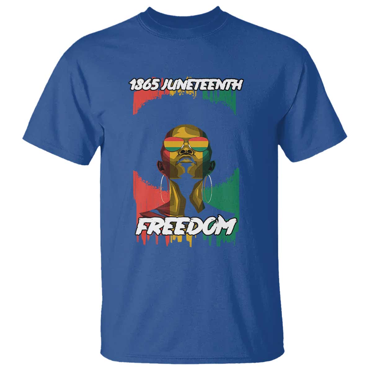 Juneteenth 1865 Freedom T Shirt Afro Melanin Woman African American Dripping