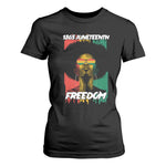 Juneteenth 1865 Freedom T Shirt For Women Afro Melanin Woman African American Dripping
