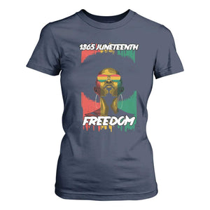 Juneteenth 1865 Freedom T Shirt For Women Afro Melanin Woman African American Dripping