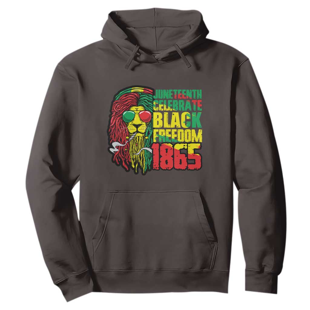 Juneteenth Hoodie Celebrate Black Freedom 1865 Dope Dreadlocks Lion Locs Rasta Hair