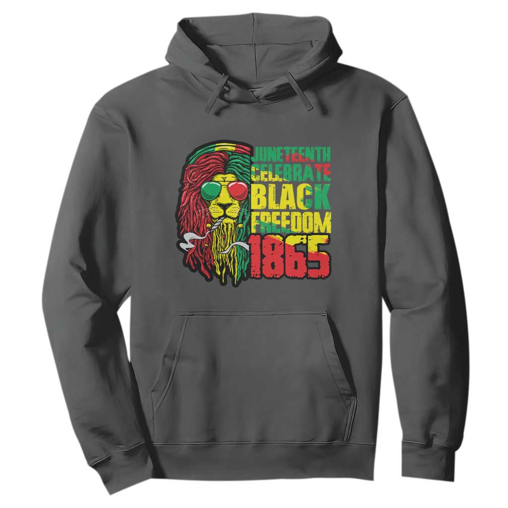Juneteenth Hoodie Celebrate Black Freedom 1865 Dope Dreadlocks Lion Locs Rasta Hair