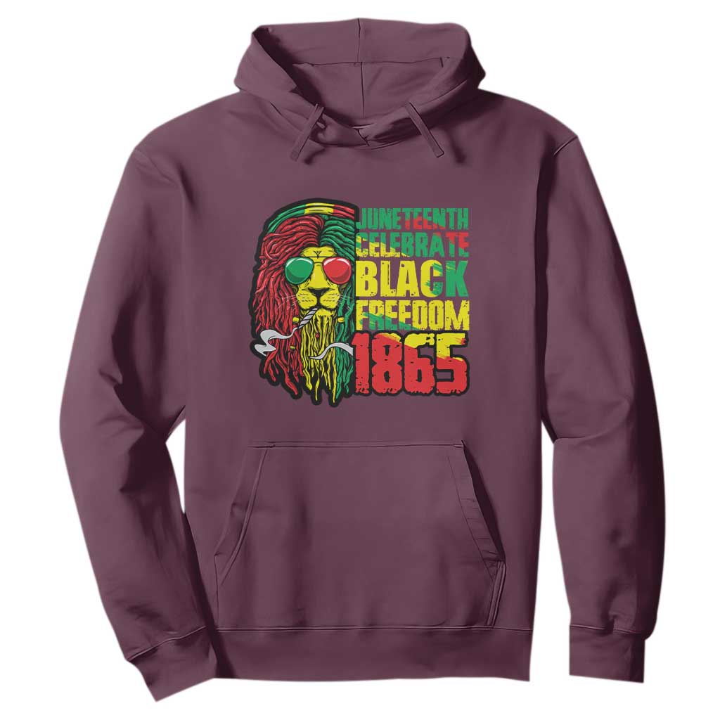 Juneteenth Hoodie Celebrate Black Freedom 1865 Dope Dreadlocks Lion Locs Rasta Hair
