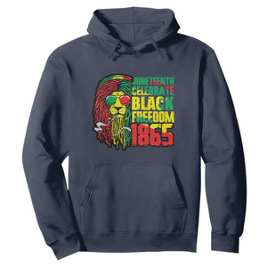 Juneteenth Hoodie Celebrate Black Freedom 1865 Dope Dreadlocks Lion Locs Rasta Hair