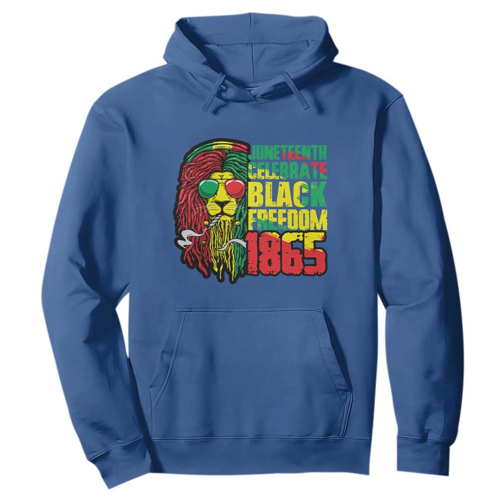Juneteenth Hoodie Celebrate Black Freedom 1865 Dope Dreadlocks Lion Locs Rasta Hair