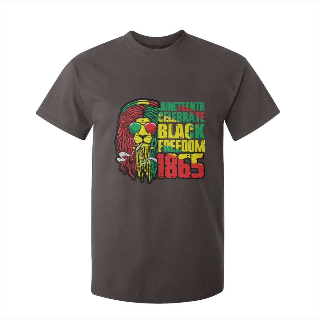 Juneteenth T Shirt For Kid Celebrate Black Freedom 1865 Dope Dreadlocks Lion Locs Rasta Hair