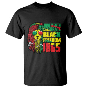 Juneteenth T Shirt Celebrate Black Freedom 1865 Dope Dreadlocks Lion Locs Rasta Hair