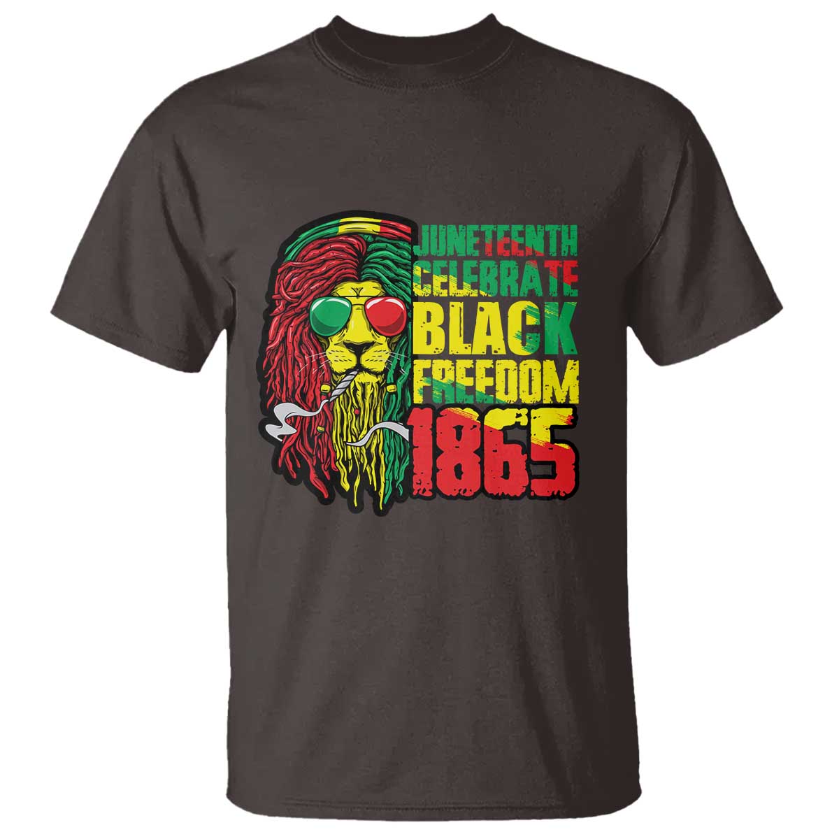 Juneteenth T Shirt Celebrate Black Freedom 1865 Dope Dreadlocks Lion Locs Rasta Hair