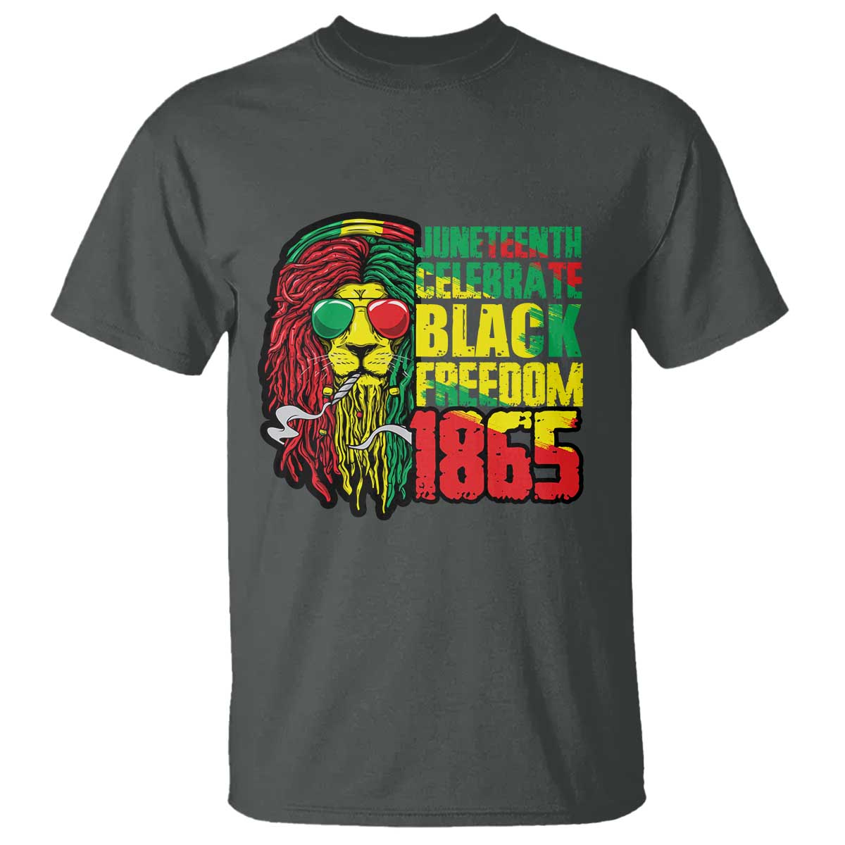 Juneteenth T Shirt Celebrate Black Freedom 1865 Dope Dreadlocks Lion Locs Rasta Hair