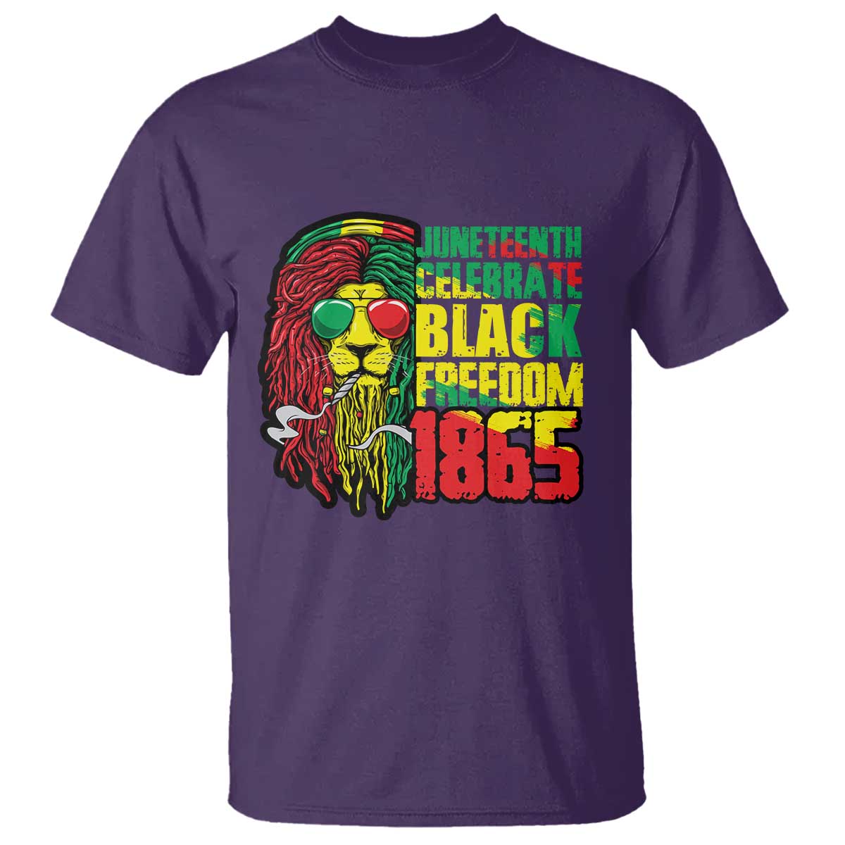Juneteenth T Shirt Celebrate Black Freedom 1865 Dope Dreadlocks Lion Locs Rasta Hair