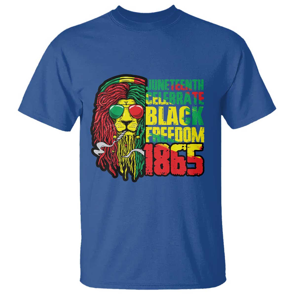 Juneteenth T Shirt Celebrate Black Freedom 1865 Dope Dreadlocks Lion Locs Rasta Hair