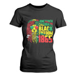 Juneteenth T Shirt For Women Celebrate Black Freedom 1865 Dope Dreadlocks Lion Locs Rasta Hair