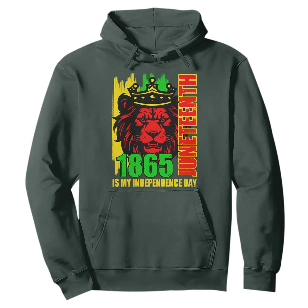 Juneteenth 1865 Is My Independence Day Hoodie Freedom Lion King