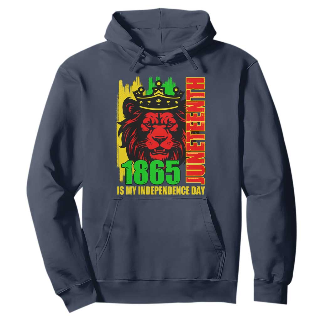 Juneteenth 1865 Is My Independence Day Hoodie Freedom Lion King